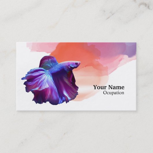 Betta Fish Visitekaartje (Voorkant)