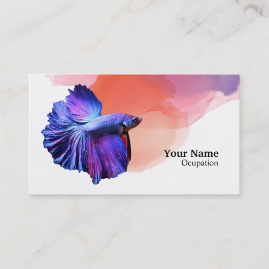 Betta Fish Visitekaartje (Voorkant)