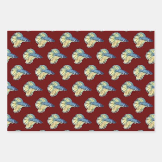 Betta Fish Wrapping Paper Sheets (Voorkant 2)