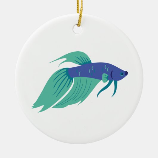 Betta Keramisch Ornament (Voorkant)