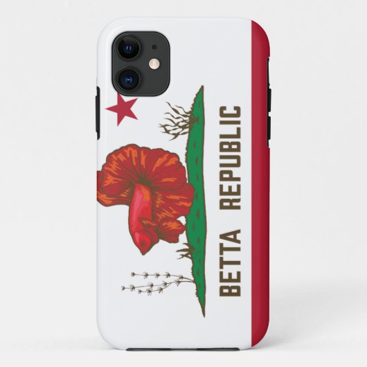 Betta Republiek Vlag Case-Mate iPhone Case (Achterkant)