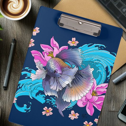 Betta Siamese Fighting Fish Klembord