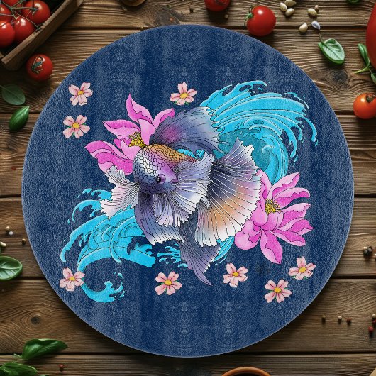 Betta Siamese Fighting Fish Snijplank