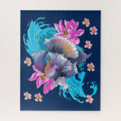 Betta Siamese gevechtsvis Legpuzzel (Verticaal)