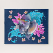 Betta Siamese kempvis Legpuzzel (Horizontaal)