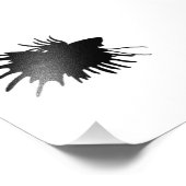 Betta Silhouette Love Siamese Fighting Fish Foto Afdruk (Hoek)