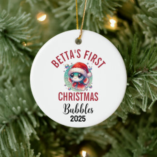 Betta Vis Eerste Kerstmis 2025 Keramische Versieri Keramisch Ornament