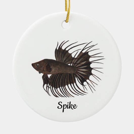Betta Vis Keramisch Ornament (Voorkant)