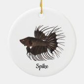 Betta Vis Keramisch Ornament (Achterkant)