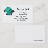 Betta vis of aquarium Visitekaartje (Voorkant / Achterkant)