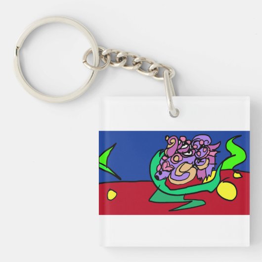 Betta vis vreugde sleutelhanger (voorkant)