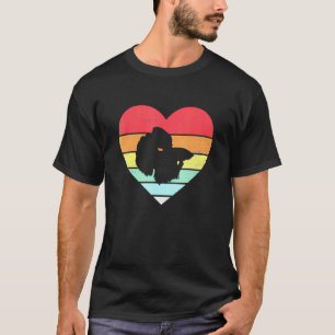 Betta Vissen Aquarium Retro Liefde Hart T-shirt