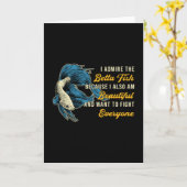 Bettavis omdat aquariumliefhebber vecht tegen vis kaart (Gele Bloem)