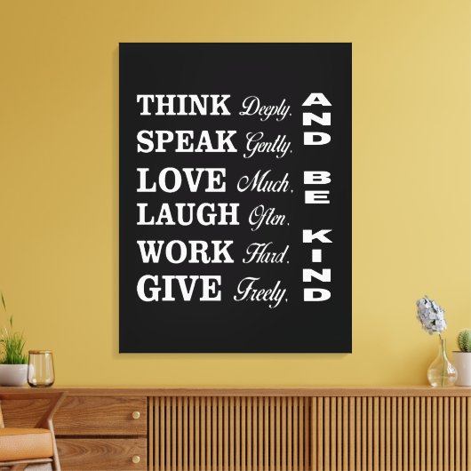 Better Human Behavior Canvas Print (Insitu (Woonkamer))
