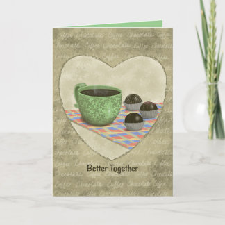 Better Together 5"x7" folded card, blank inside Bedankkaart