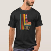 Better Together At 40 Retro Sunset Inspirational T T-shirt (Voorkant)