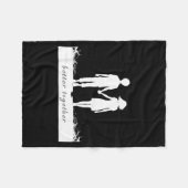 Better Together Bf And Gf Holding Hands Fleece Deken (Voorkant (Horizontaal))