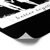 Better Together Bf And Gf Holding Hands  Poster (Hoek)