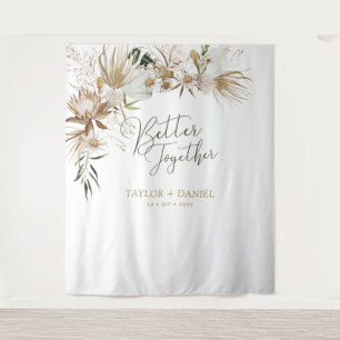 Better Together Boho Boheemse Trouwdecoratie Wandkleed