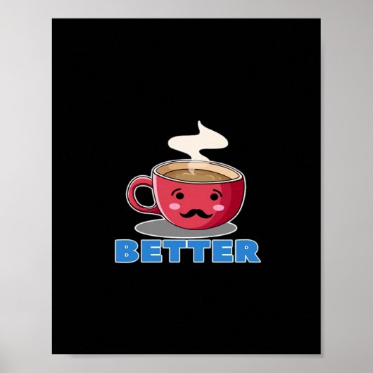Better Together Couple Valentines Day Romantic Sty Poster (Voorkant)