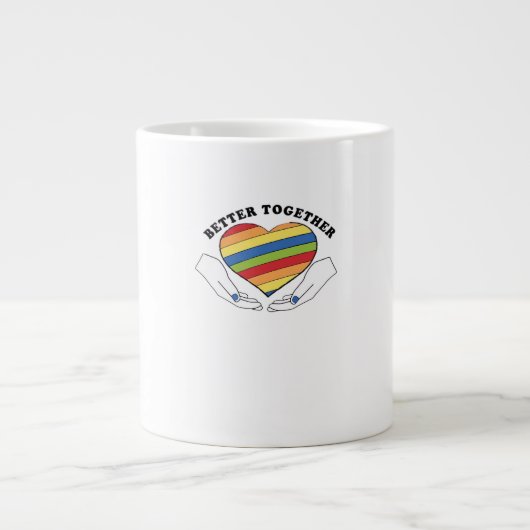 Better Together Graphics Creative Style Extra Grote Beker (Voorkant)