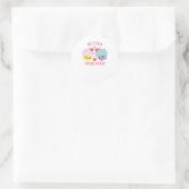 Better Together Love Heartfelt Design Ronde Sticker (Tas)