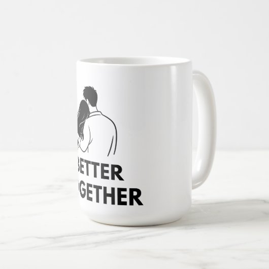 Better Together Minimal Couple Mug (Devant droit)