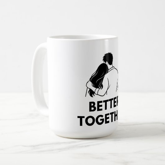Better Together Minimal Couple Mug (Devant gauche)