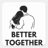 Better Together Minimal Sticker (Devant)