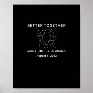 Better Together Montgomery Alabama Klassieke Stijl Poster
