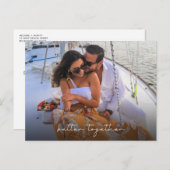 Better Together Photo Wedding Save the Date Briefkaart (Voorkant / Achterkant)