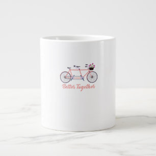 Better Together Tandem Fiets Samen Modern De Extra Grote Beker