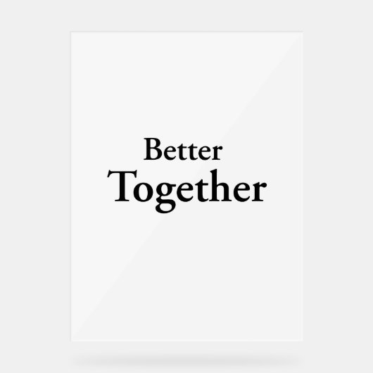 "Better Together" trouve une vraie compagnie (Recto)