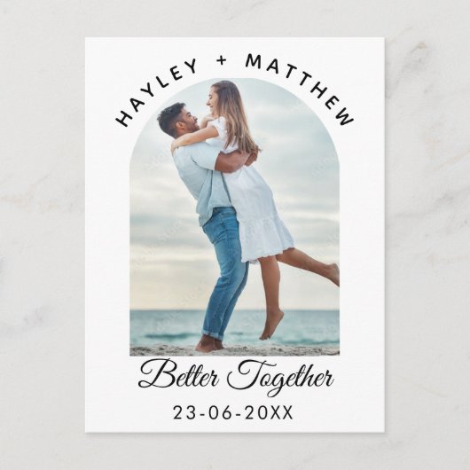 Better Together Valentine's Day Photo Briefkaart (Voorkant)