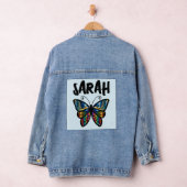 BETTERFLY ART PERSONNALISÉ DENIM JEAN JACKET (Hangar)