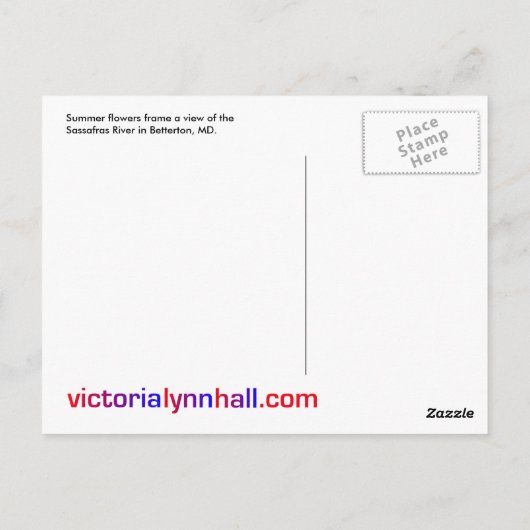 Betterton, MD Summer Flowers Briefkaart (Achterkant)