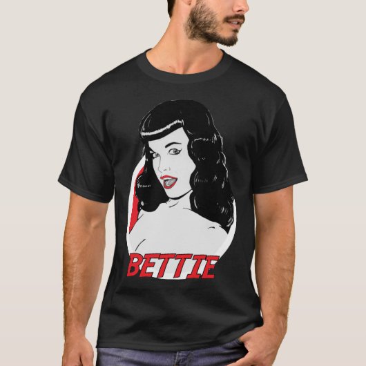 Bettie Page! Klassieke T-Shirt (Voorkant)