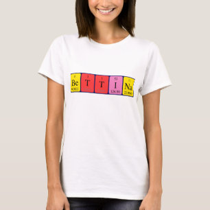 Bettina periodiek table name shirt
