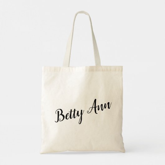 Betty Ann Sac fourre-tout de conception de script  (Dos)