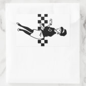 Betty Beat II Rechthoekige Sticker (Tas)