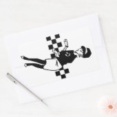 Betty Beat II Rechthoekige Sticker (Envelop)