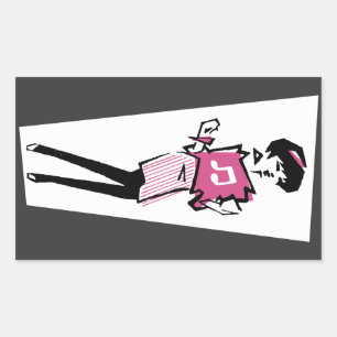 Betty Beat Rechthoekige Sticker