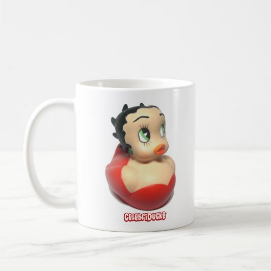 Betty Boop Custom Rubber Duck Coffee Mok (Links)