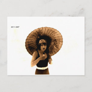 Betty Compson schoonheid in badpak Briefkaart