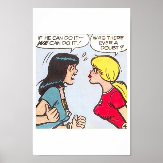 Betty Veronica Comic Strip Poster (Voorkant)
