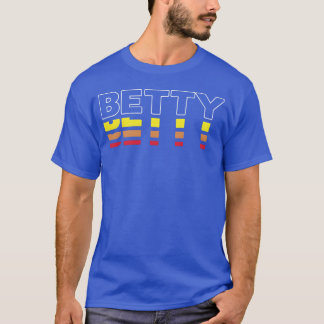 Betty voornaam grappige vintage zonsondergang Bett T-shirt