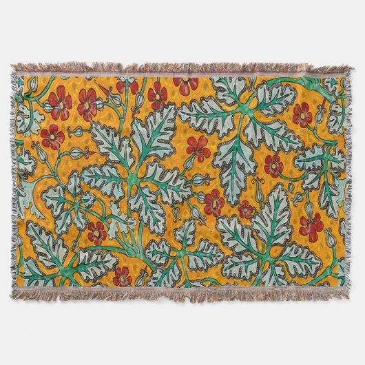 Betty's gele bloemen deken (Voorkant)