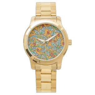 Betty's gele bloemen horloge