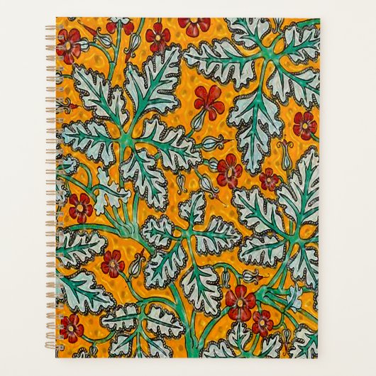 Betty's gele bloemen planner (Voorkant)