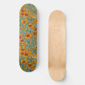 Betty's gele bloemen skateboard (Voorkant)